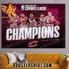Cleveland Cavaliers Champions Victory In Vegas NBA 2k24 Summer League Poster Canvas