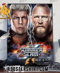 Cody Rhodes Vs Brock Lesnar At Summer Slam WWE Poster Canvas
