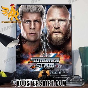 Cody Rhodes Vs Brock Lesnar At Summer Slam WWE Poster Canvas