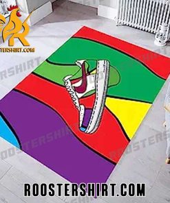 Colorful Sneaker Rug For Bedroom