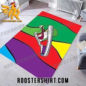 Colorful Sneaker Rug For Bedroom