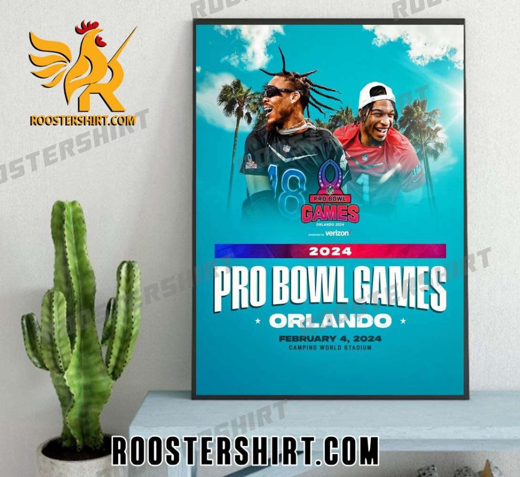 Coming Soon The 2024 Pro Bowl Games Are Heading To Orlando NFL Poster Canvas