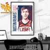 Congrats to Austin Reaves on joining USA Basketball FIBA World Cup Poster Canvas