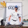 Congratulations Giancarlo Stanton 1000 Career RBI Poster Canvas