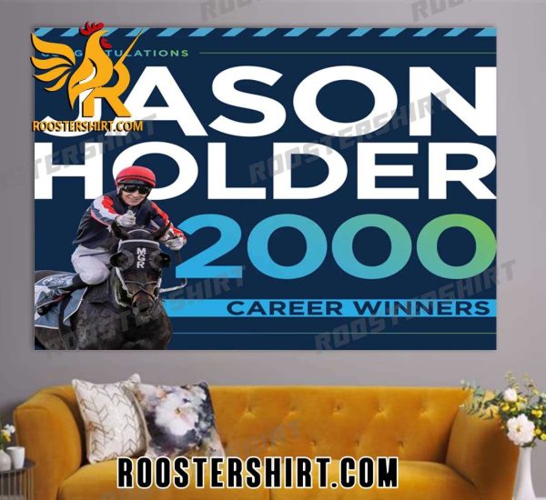 Congratulations Jason Holder 2000 Career Winners Poster Canvas