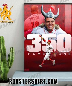 Congratulations Joey Votto 350 Home Runs Poster Canvas