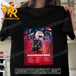 Congratulations Max Verstappen Champions 11 wins in a row Red Bull Racing T-Shirt