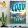 Congratulations Seattle Mariners 1000 Wins At T-Mobile Park Poster Canvas