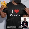 Elon Musk Wearing I Love Canada T-Shirt