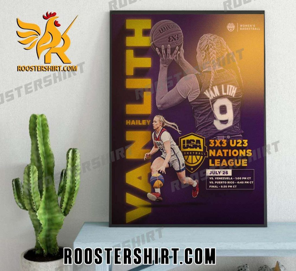Hailey Van Lith 3X3 U23 Nations League NBA Poster Canvas