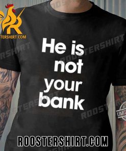 Israel Adesanya Wearing He is Not Your Bank T-Shirt