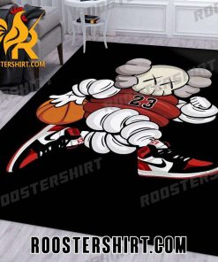 Kaws Cosplay Michael Jordan 23 NBA Sneaker Rug For Bedroom