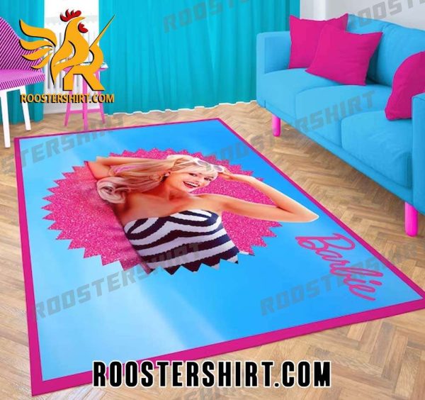 Margot Robbie Barbie Movie Rug Home Decor