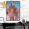 Margot Robbie & Ryan Gosling In Barbie Movie Poster Canvas