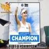 Marketa Vondrousova Champions 2023 Ladies Singles Poster Canvas