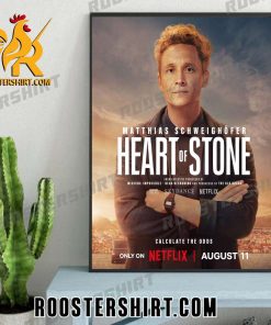 Matthias Schweighofer Heart of Stone Movie Poster Canvas