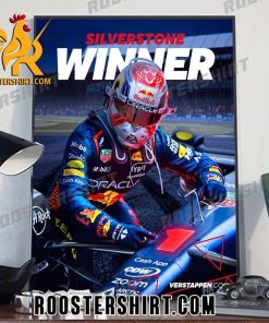 Max Verstappen Silverstone Winner British GP 2023 Poster Canvas