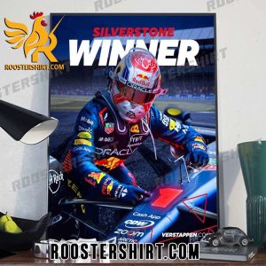 Max Verstappen Silverstone Winner British GP 2023 Poster Canvas