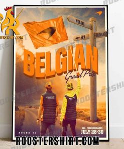 McLaren Belgian GP 2023 Poster Canvas