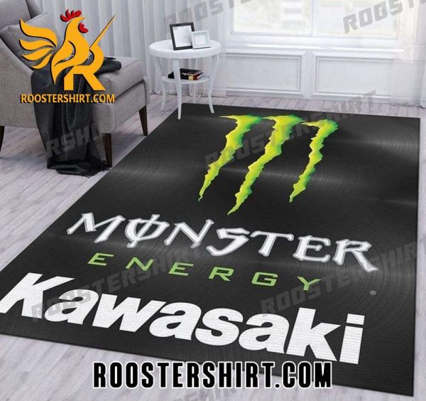 Monster Energy Kawasaki Area Rug Home Decor