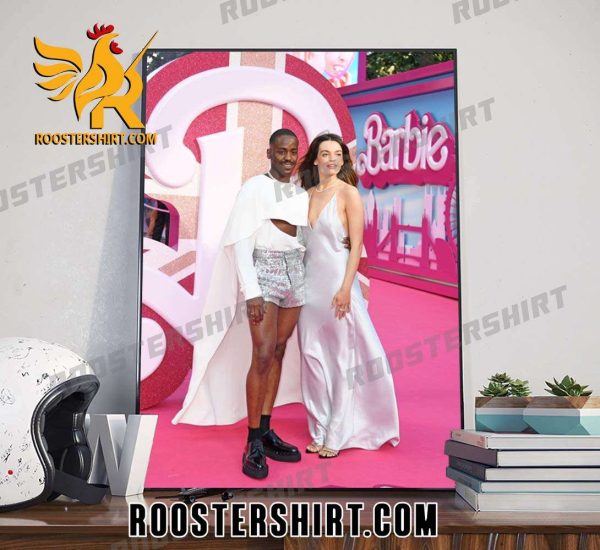 Ncuti Gatwa And Emma Mackey At The Barbie Premiere Poster Canvas