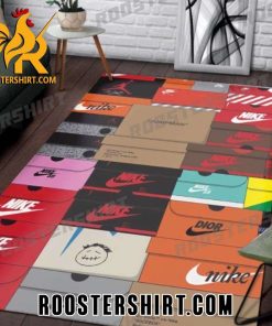 Nike SB Logo Sneaker Box Rug For Bedroom