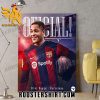 Official Vitor Roque Barcelone 2023 Poster Canvas