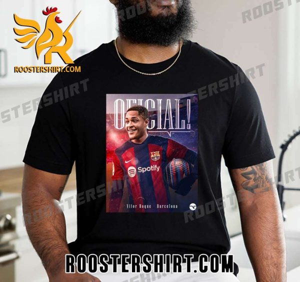 Official Vitor Roque Barcelone 2023 T-Shirt