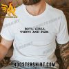 Quality Boys Girls Theys And Faes Unisex T-Shirt