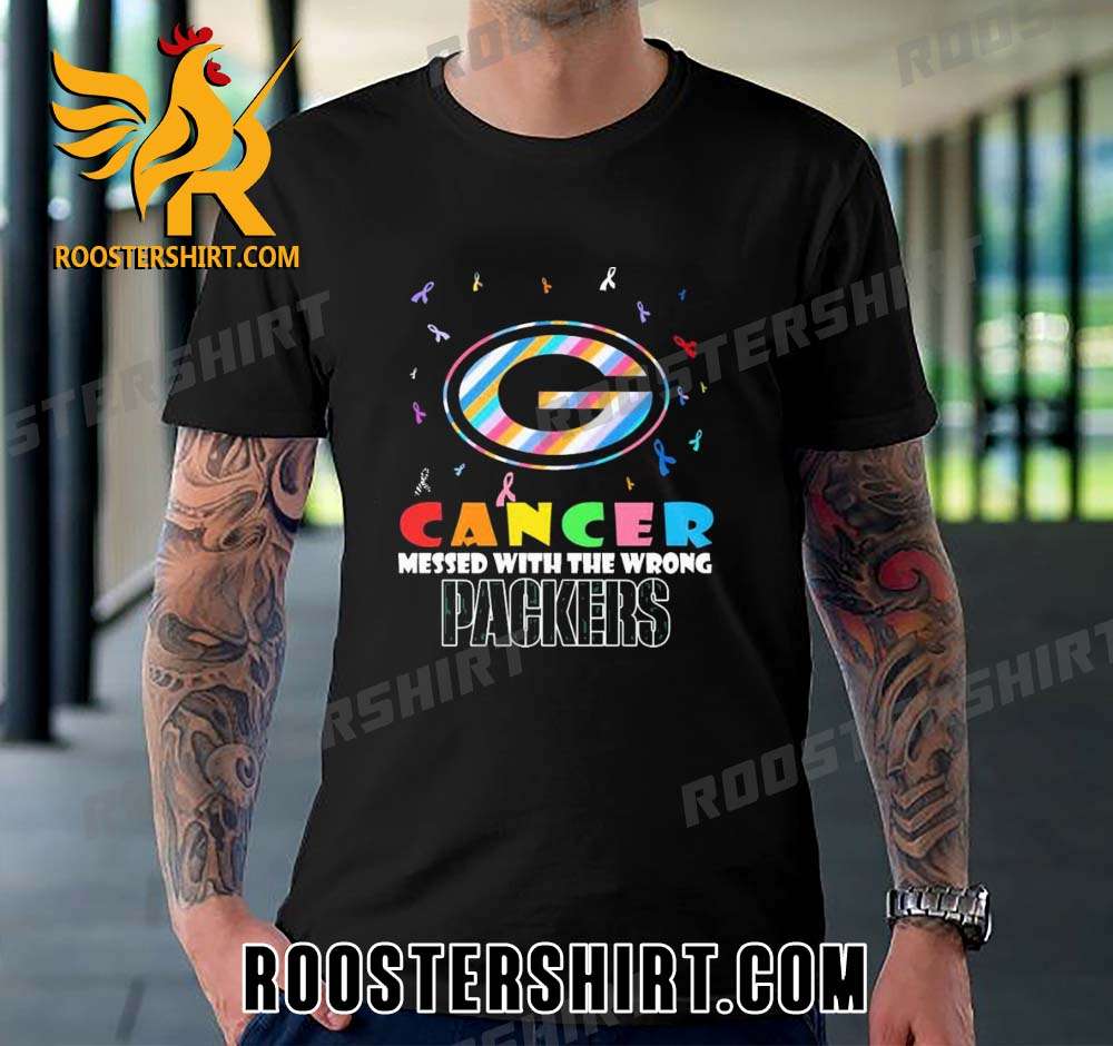 Quality Green Bay Packers NFL Cancer Mess With The Wrong Unisex T-Shirt
