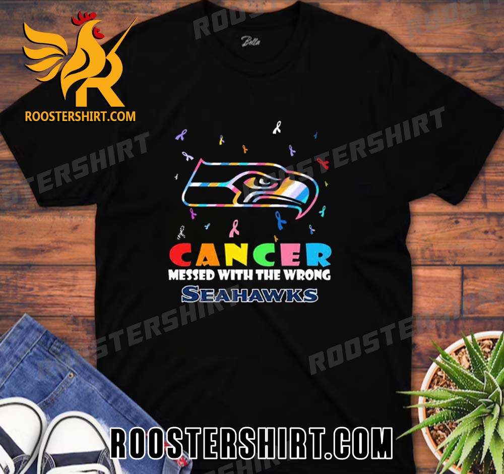Quality Seattle Seahawks NFL Cancer Mess With The Wrong Unisex T-Shirt