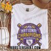Quality The Champions Logo LSU Tigers 2023 Men’s CWS Baseball Unisex T-Shirt