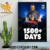 Roman Reigns has spent 1500+ days of his WWE career as a world champion Poster Canvas
