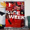 Scuderia Ferrari Belgian GP 2023 Poster Canvas