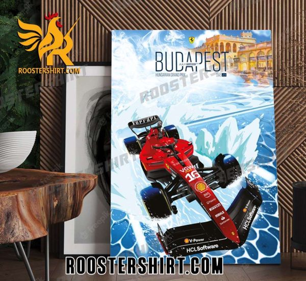 Scuderia Ferrari Budapest Hungarian GP 2023 Poster Canvas