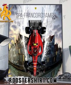 Scuderia Ferrari Spa Francorchamps Belgian GP 2023 Poster Canvas