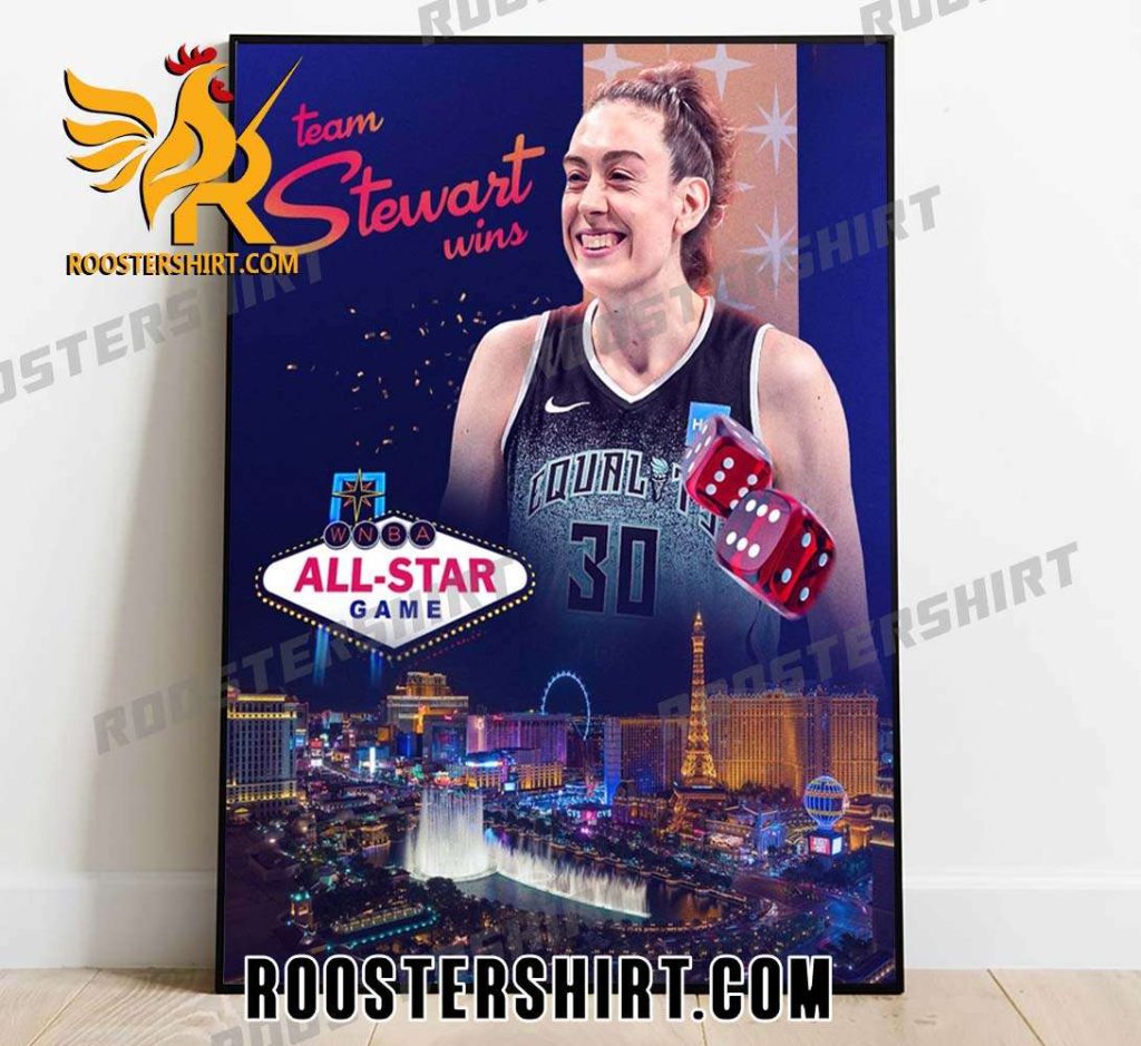 Team Stewart Wins Vegas WNBA All Star Game Poster Canvas