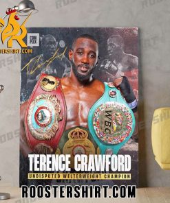 Terence Crawford Undisputed Welterweight Champion 2023 Poster Canvas