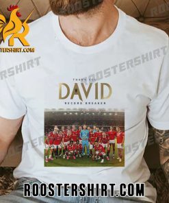 Thank You David de Gea Record Breaker Manchester United T-Shirt