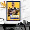 Thank You Jordan Poole Golden State Warriors Poster Canvas