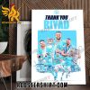 Thank You Riyad Mahrez Manchester City Poster Canvas