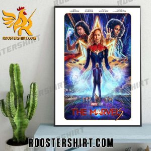 Welcome Back Captain Marvel And Monica Rambeau And Ms Marvel In The Marvels Poster Canvas
