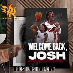 Welcome Back Josh Richardson Miami HEAT Poster Canvas