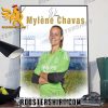 Welcome Real Madrid CF Mylene Chavas Signature Poster Canvas