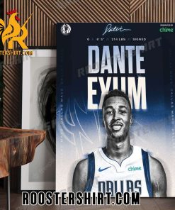 Welcome To Dallas Mavericks Dante Exum Signature Poster Canvas
