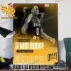 Welcome To Los Angeles Lakers D’Moi Hodge Two Way Player Poster Canvas