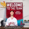 Welcome To The Team Randal Grichuk Outfiellder Los Angeles Angels Poster Canvas