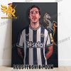 Welcome to Newcastle United Sandro Tonali Poster Canvas