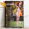 44 Titles In Lionel Messi Playing Career Poster Canvas