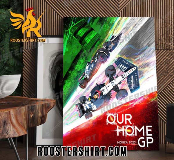 AlphaTauri F1 Team Our Home Monza 2023 Italian Grand Prix Poster Canvas